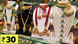 Charminar Jewellery Only ₹30 New Designs Wholesale Price Ladbazar Market Hyderabad [upl. by Lap378]