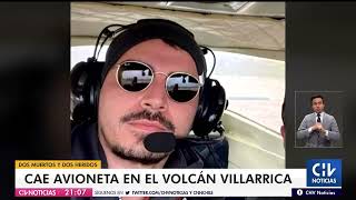 Caída de avioneta en volcán Villarrica dejó dos muertos Tormenta los obligó a desviar su rumbo [upl. by Akkimat537]