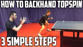 How To Backhand Topspin Against Backspin  Table Tennis [upl. by Netniuq]