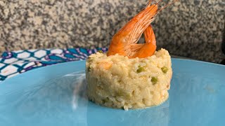 Risotto aux crevettes très facile avec riz basmati [upl. by Ecertak]