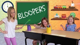 Silly Toy School BLOOPERS with Addy and Maya [upl. by Stefanie]