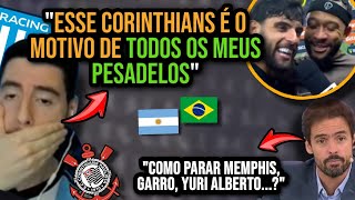 IMPRENSA ARGENTINA M0RR3ND0 DE MEDO DO CORINTHIANS CONTRA RACING COMO PARAR DEPAY GARRO YURI [upl. by Wilbert]