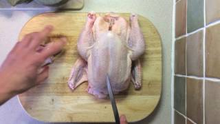 How To Portion A Whole Chicken  Butchering A Whole Chicken [upl. by Alfi]