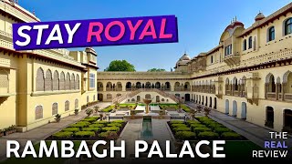 RAMBAGH PALACE Jaipur India 🇮🇳【4K Hotel Tour amp Review】quotWorlds Best Hotelquot [upl. by Lilas]