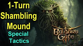 1 Turn Shadow Cursed Shambling Mound  Special Tactics  BG3 [upl. by Ynad]