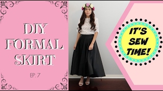 CONVERT A HALTER DRESS INTO A FORMAL SKIRT BEGINNER SEWING PROJECT [upl. by Anilahs]