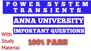 Power System transients important questions [upl. by Enitnelav]