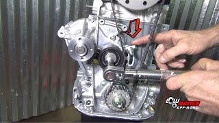 How To Rebuild A 13L Suzuki Samurai Engine Part 7 Timing Belt Valve Adjust and Water Pump [upl. by Etnomaj]