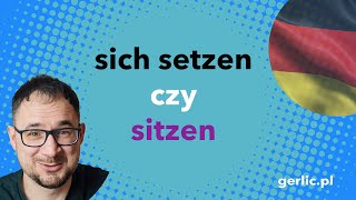 sich setzen czy sitzen  język niemiecki  Gerlicpl [upl. by Macdougall]