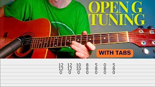 LaidBack Licks in Open G Tuning With Tabs [upl. by Oirom]