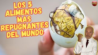 🤮 LOS 5 ALIMENTOS MÁS REPUGNANTES DEL MUNDO 🤮 [upl. by Dlarrej]