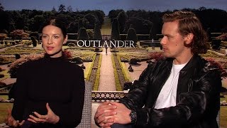 Caitriona Balfe amp Sam Heughan Talk quotOutlanderquot Season 2 [upl. by Heiney557]