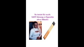 VAPY Einweg eZigarette ohne Nikotin Vape Stick mit max 800 Zügen [upl. by Christenson]