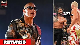 The Rock RETURNS  Rating WWE Bad Blood 2024 [upl. by Pergrim65]