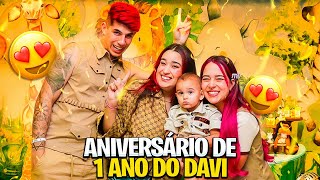 ANIVERSÁRIO DE 1 ANO DO DAVI mostrei tudo [upl. by Devlen]