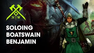 Soloing Boatswain Benjamin  New World Gameplay [upl. by Enelam]