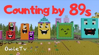 Counting by 89s Song  Minecraft Numberblocks  Skip Counting Songs for Kids [upl. by Junieta]