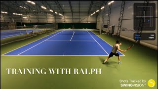 Training with Ralph First session with Wilson Clash 100 Pro v2 April 21st [upl. by Meadow]