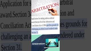 Section 34 of the Arbitration Act  shorts  section34  arbitration  cmlaomol [upl. by Ive302]