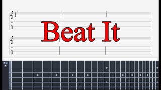 【TABS】Michael Jackson  Beat It  Solo [upl. by Nylyak]