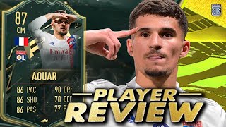 87 WINTER WILDCARD AOUAR PLAYER REVIEW WINTER WILDCARD AOUAR SBC  FIFA 22 ULTIMATE TEAM [upl. by Tirrell]