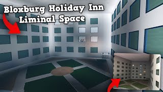 Building the Holiday Inn Liminal Space in Bloxburg [upl. by Haissem419]