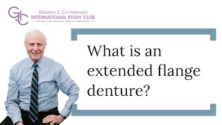 What is an extended flange denture [upl. by Leak]