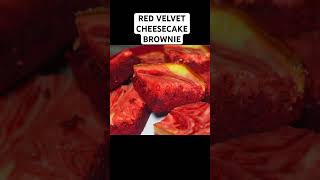 Decadent Red Velvet Cheesecake Brownies Recipe The Ultimate Dessert Mashup baking recipe shorts [upl. by Maxwell]