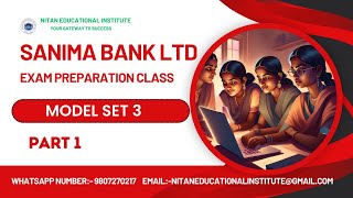 Sanima Bank Exam Preparation ClassModel Set 3Part 1 Lecture Class 9 [upl. by Hildebrandt]