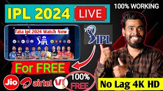 Ipl kaise dekhe  Ipl kaise dekhe free mein 2024  tata ipl 2024 kaise dekhe mobile me [upl. by Anuaf892]