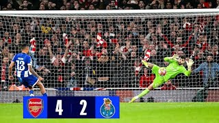 FULL VIDEO ARSENAL VS PORTO 42 PENALTY SHOOTOUT  Arsenal 10 PORTO [upl. by Lindbom375]