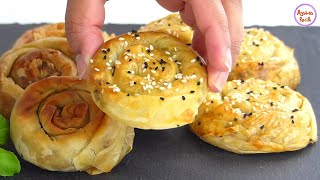 মাংস আর ময়দার তৈরী নতুন মজার নাস্তা বোরেক  Homemade Turkish Meat Börek with Phyllo Pastry sheet [upl. by Ocimad]