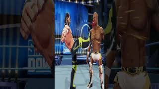 Shelton Benjamin attacks Seth Rollins wwe wrestling wwefan [upl. by Enilrac158]