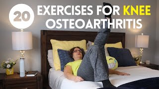 136 Get Rid of Knee Arthritis Pain 20 Simple HomeBased Exercises [upl. by Erdnoid693]