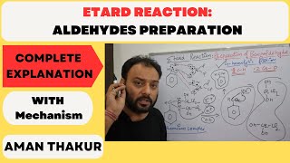 Etard Reaction Preparation of Aldehyde by oxidation of Toluene II Complete Mechanism Explained II [upl. by Eilyak]