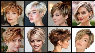 Short Fine Thin Pixie Haircut Ideas For Business Womenscorte de pelo corto fino fino pixie [upl. by Malin]