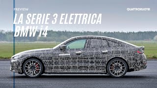 BMW i4 in anteprima al volante della berlina elettrica tedesca [upl. by Katya]