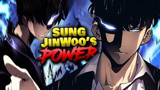 How Strong Is Sung JinWoo SOLO LEVELING  Every Level Up Skill amp Item EXPLAINED  His True Power [upl. by Acinok268]