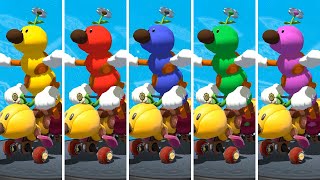 Mario Kart 8 Deluxe  All New Wiggler Colors [upl. by Eerahs]