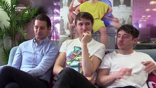 Tom Rosenthal Ryan Sampson and Ollie Locke on being or not being Plebs  London Live [upl. by Eilerua]