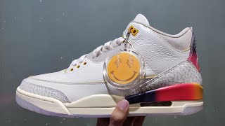 copshoeru  Jordan 3 Retro quotMedellin Sunsetquot  Review  Is it worth the buy  UA  Shoe Reps [upl. by Adelpho]