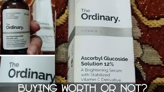 The Ordinary ascorbyl glucoside solution 12 How to useoily or dry skin [upl. by Cherie]