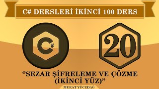 C Ders 20 Sezar Åžifreleme ve Ã‡Ã¶zme ikinci 100 [upl. by Dikmen]