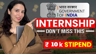 EARN RS10000Month from 🔥Government of India Internship ➤ PAID Internship for Students 2024 [upl. by Aiel130]