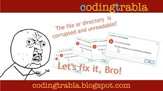 The file or directory is corrupted or unreadable How to fix on Windows 10 byAM [upl. by Asiulairam]