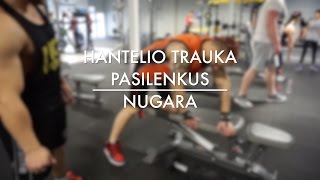 IronAcademy Nugara Hantelio trauka pasilenkus Ironmanlt amp O Ringys [upl. by Ahcsropal]