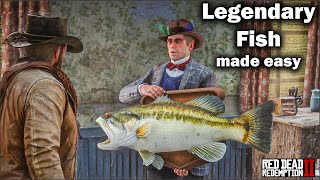 All Legendary FISH locations  Special Spinner and unique Fisherman Hat in red dead redemption 2 [upl. by Stevie]