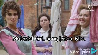 Material girl song lyrics Ella Cinderella live action Amazon [upl. by Naejamron469]