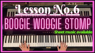 Boogie Woogie piano lesson Very easy to follow [upl. by Sachi]