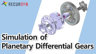 Simulation of Planetary Differential Gears [upl. by Lymann139]